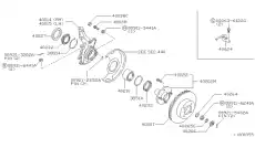 HUB ROAD WHEEL 40202-50J00 NISSAN