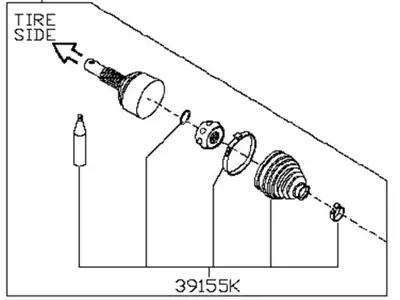 JOINT ASSY-OUTER C9211-EL10B NISSAN