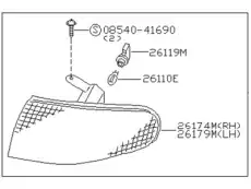 Фара противотуманная NISSAN 26170-81F25