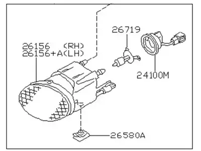Фара противотуманная NISSAN 26155-5Y725