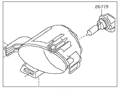 Фара противотуманная NISSAN 26155-5Z025