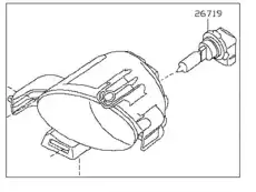 Фара противотуманная NISSAN 26150-5Z025