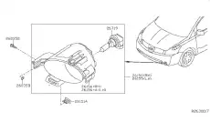 Фара противотуманная NISSAN 26150-5Z025