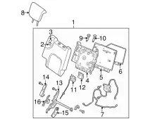 LATCH-RECLNR RE 88612-EA000 NISSAN