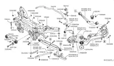LINK COMPL-PARALLEL, REAR 55121-JD05B NISSAN