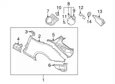 Подкрылок NISSAN 78830-CF00A