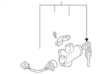LOCK STEERING D8700-4S125 NISSAN