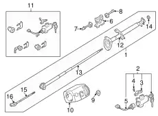 LOCK STEERING D8700-4S125 NISSAN