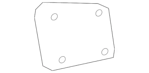 MASK-BACK DOOR,LH 90916-5AA0A NISSAN
