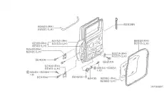 MLDG RR DOOR 82820-VK60A NISSAN