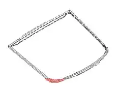 MOULDING-BACK D 90352-3KA0A NISSAN