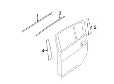 MOULDING-REAR D 828213NK0A NISSAN