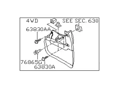 Подкрылок NISSAN 63854-3LM0C