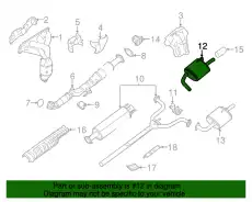 MUFFLER ASMY - 20100-3TA1C NISSAN