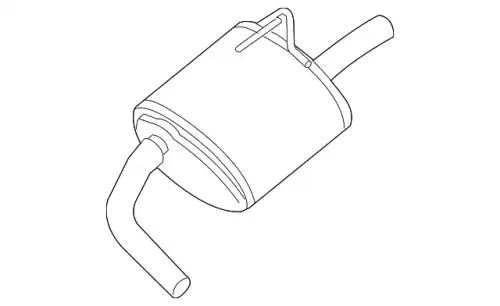 MUFFLER ASMY - 20100-3TA1C NISSAN