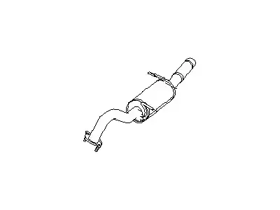 MUFFLER ASSY 20350-4W010 NISSAN