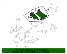 MUFFLER ASSY - B0100-1A33B NISSAN