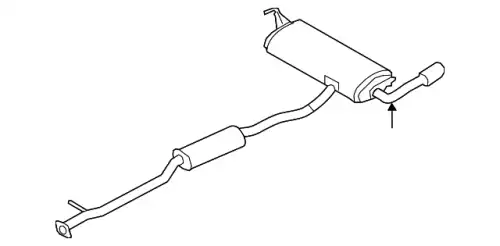 MUFFLER ASSY - 20100-JM30C NISSAN