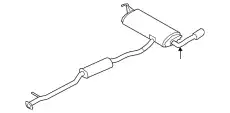 MUFFLER ASSY - 20100-JM01C NISSAN