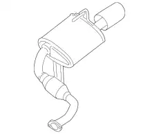 MUFFLER ASSY - 20100-9N01A NISSAN