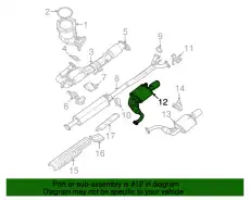 MUFFLER ASSY - 20100-9N01A NISSAN