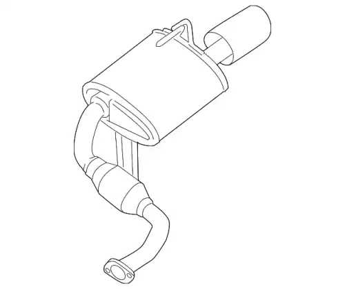 MUFFLER ASSY - 20100-9N01A NISSAN