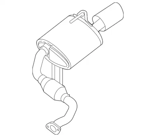 MUFFLER ASSY - 20100-ZY71A NISSAN