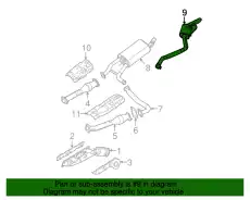 MUFFLER ASSY - 20050-ZL10A NISSAN