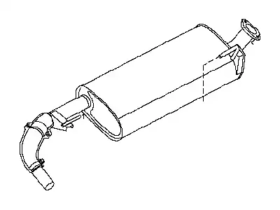 MUFFLER ASSY - 20100-ZL60A NISSAN