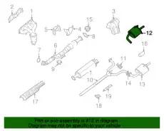 MUFFLER ASSY - 20100-JA02A NISSAN