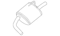 MUFFLER ASSY - 20100-ZN50A NISSAN