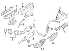 MUFFLER ASSY - 20100-ZE90A NISSAN