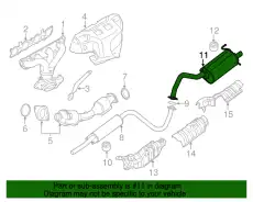 MUFFLER ASSY - 20100-ZE90A NISSAN