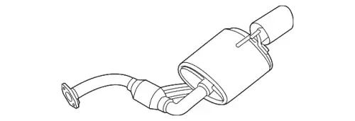 MUFFLER ASSY EX 20110-ZY71A NISSAN