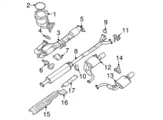 MUFFLER ASSY EX 20110-ZY70A NISSAN