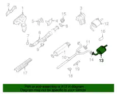 MUFFLER ASSY EX 20110-ZN50A NISSAN