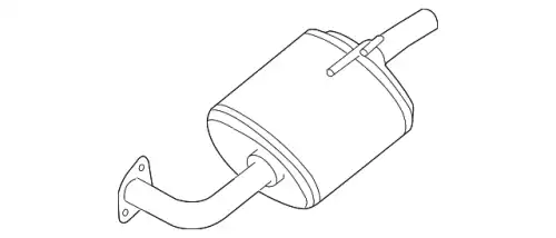 MUFFLER ASSY EX 20110-ZN50A NISSAN