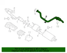 MUFFLER ASSY POST 20350-9NF1A NISSAN