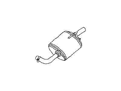 MUFFLER ASSY-EX 20110-9N00A NISSAN