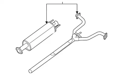 MUFFLER ASSY-EX 20300-3TA0A NISSAN