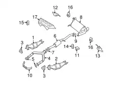 MUFFLER ASSY-EX 20100-EV00A NISSAN
