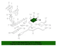 MUFFLER ASSY-EX 20100-JB51A NISSAN