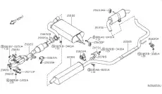 MUFFLER ASSY-PO 20350-ZF00A NISSAN