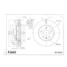 Тормозной диск GANZ GIJ10029