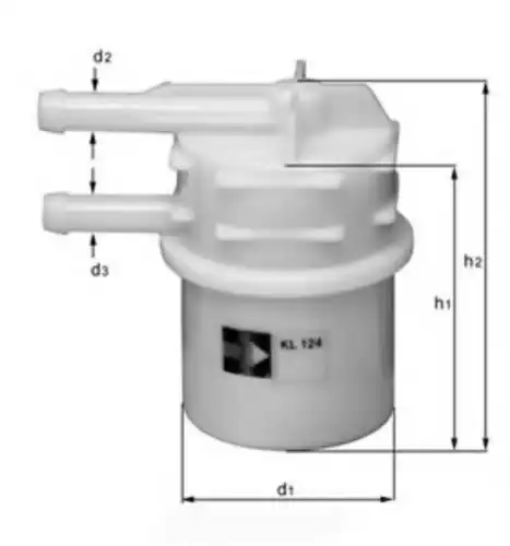 Топливный фильтр MAHLE KL 124