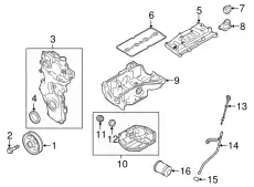 Поддон картера двигателя NISSAN 11110-3RC0C
