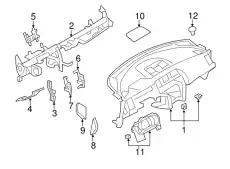 PANEL & PAD ASM 68200-1SX3A NISSAN