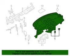 PANEL & PAD ASM 68200-1SX3A NISSAN