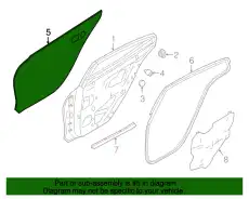 PANEL-REAR DOOR,OUTER LH 82153-4RA0A NISSAN