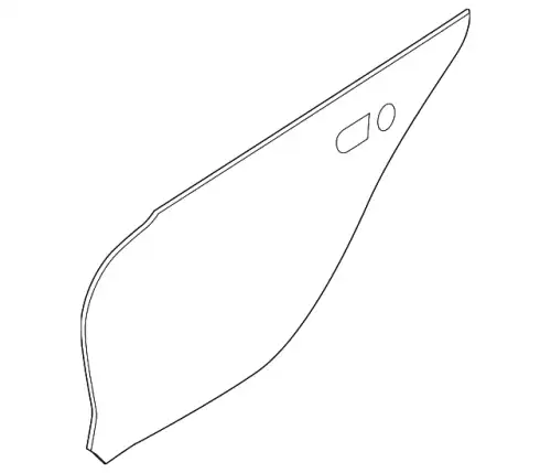 PANEL-REAR DOOR,OUTER LH 82153-4RA0A NISSAN
